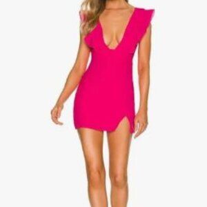 Superdown Mini Dress w/ Plunging Neckline Size Medium